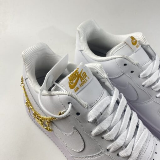 nike air force 1 low lx E2809Clucky charmsE2809D white metallic gold for sale dhjlr