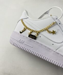 nike air force 1 low lx E2809Clucky charmsE2809D white metallic gold for sale nhpl1