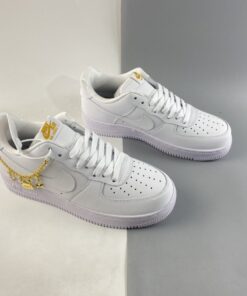 nike air force 1 low lx E2809Clucky charmsE2809D white metallic gold for sale sgt8q