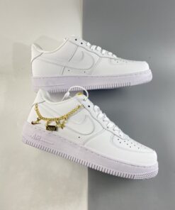 nike air force 1 low lx E2809Clucky charmsE2809D white metallic gold for sale veeim