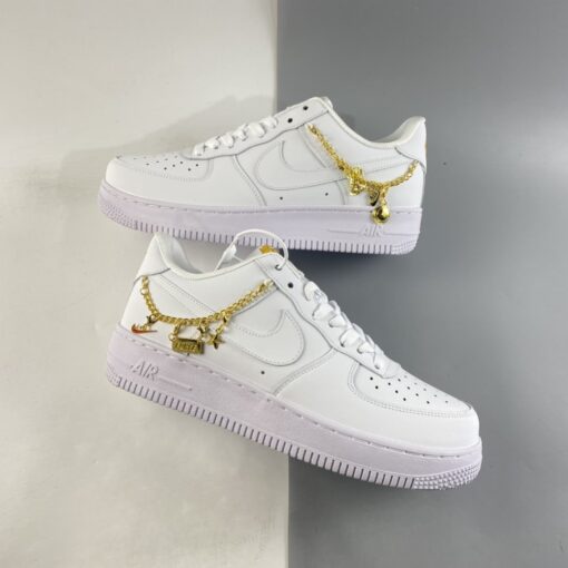 nike air force 1 low lx E2809Clucky charmsE2809D white metallic gold for sale vwli1