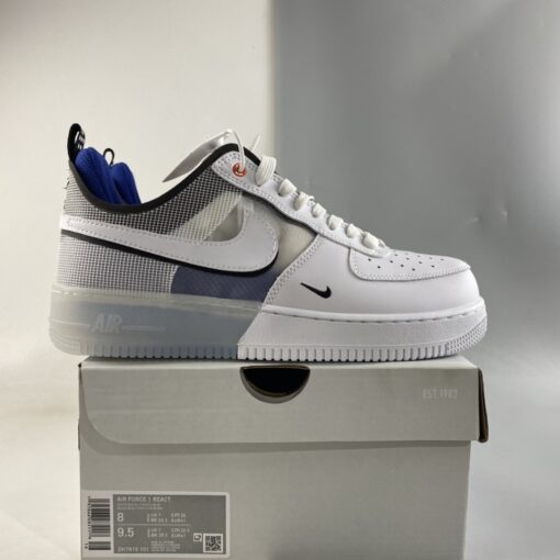 nike air force 1 low react whitelight photo blue for sale