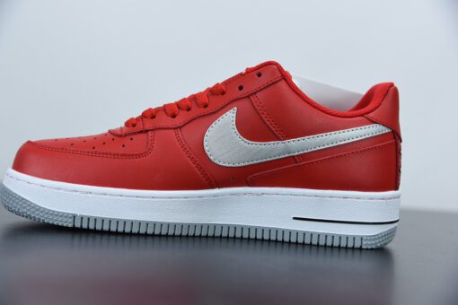 nike air force 1 low red grey for sale