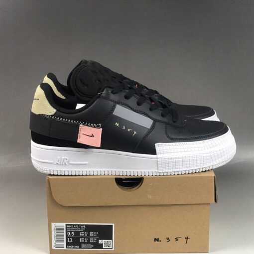 nike air force 1 low type blackzinnia pink tint for sale