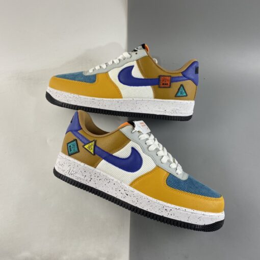 nike air force 1 low university goldlight bone starfish orange blue stone for sale 5ng7k