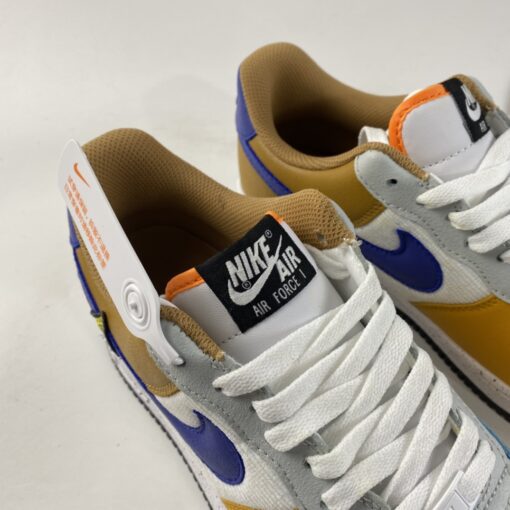 nike air force 1 low university goldlight bone starfish orange blue stone for sale cls9s