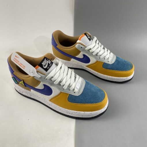 nike air force 1 low university goldlight bone starfish orange blue stone for sale j8e0q