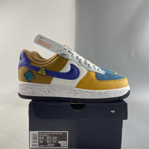 nike air force 1 low university goldlight bone starfish orange blue stone for sale owvlv