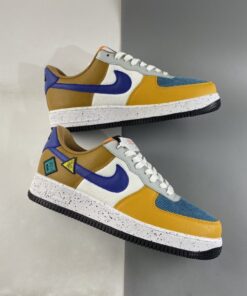 nike air force 1 low university goldlight bone starfish orange blue stone for sale qdaxy