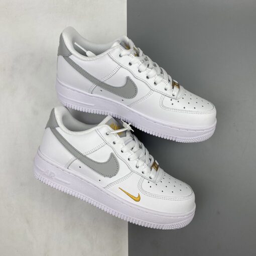 nike air force 1 low white with gold mini swooshes