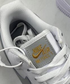 nike air force 1 low white with gold mini swooshes vyfim