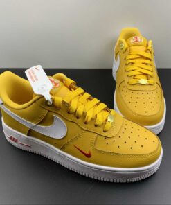 nike air force 1 low yellow ochrewhite team orange metallic gold for sale yy529