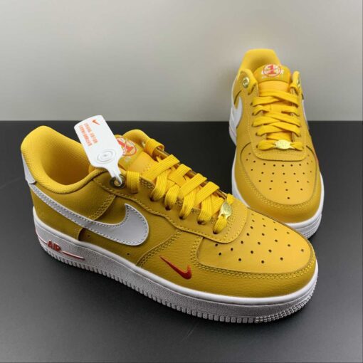 nike air force 1 low yellow ochrewhite team orange metallic gold for sale yy529