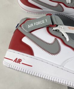 nike air force 1 mid E2809Cathletic clubE2809D white grey red for sale 4sgig