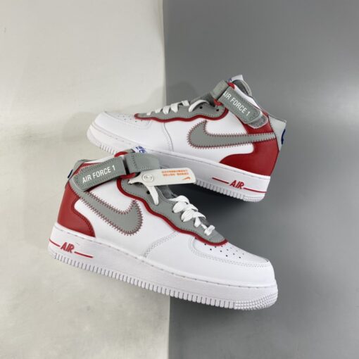 nike air force 1 mid E2809Cathletic clubE2809D white grey red for sale tvvzc