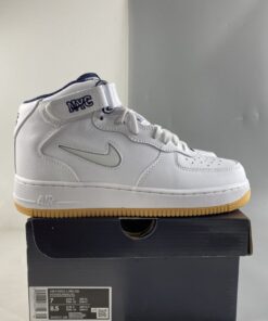 nike air force 1 mid nyc whitemidnight navygum yellow for sale gue13