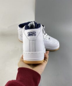 nike air force 1 mid nyc whitemidnight navygum yellow for sale w2dma