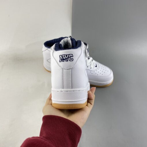 nike air force 1 mid nyc whitemidnight navygum yellow for sale w2dma