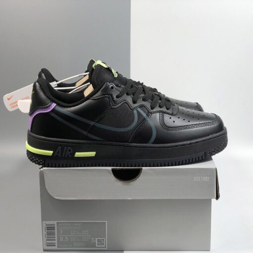 nike air force 1 react anthraciteviolet star barely volt for sale 5slqt