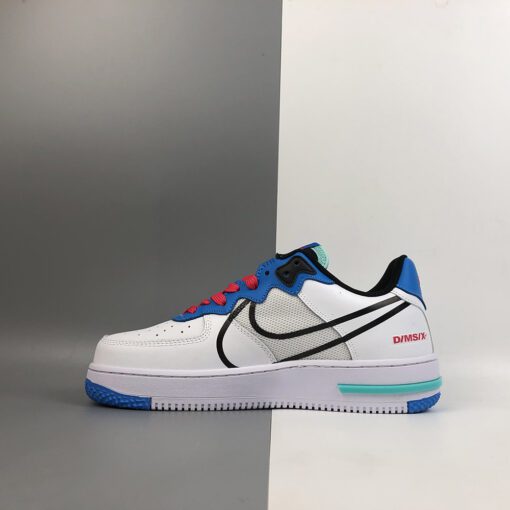 nike air force 1 react whiteblack astronomy blue laser crimson for sale 4593a