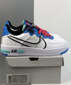 nike air force 1 react whiteblack astronomy blue laser crimson for sale ciyng