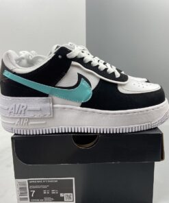 nike air force 1 shadow black white teal for sale ae37c