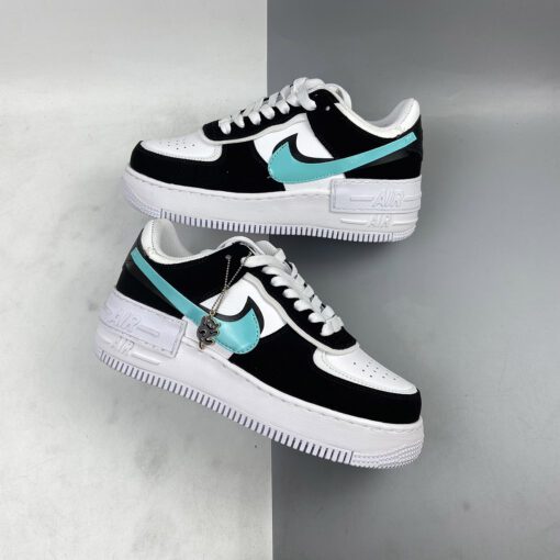 nike air force 1 shadow black white teal for sale vd8qi