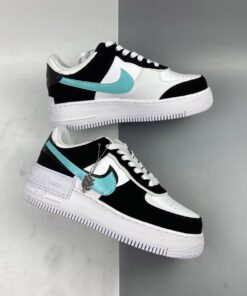 nike air force 1 shadow black white teal for sale w29jz