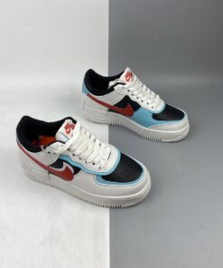 nike air force 1 shadow whitebleached aqua black chile red for sale 0zelz