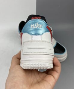 nike air force 1 shadow whitebleached aqua black chile red for sale iowor