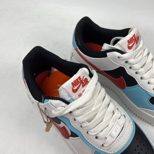 nike air force 1 shadow whitebleached aqua black chile red for sale terym