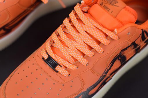 nike air force 1 skeleton brilliant orangeblack for sale