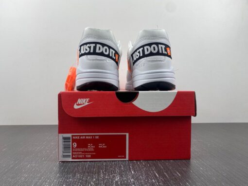 nike air max 1 lx just do it whitetotal orange for sale ognto