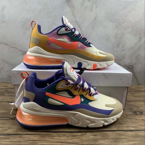 nike air max 270 react E2809CacgE2809D light mahogany brownsail white khaki orange red 2vbip