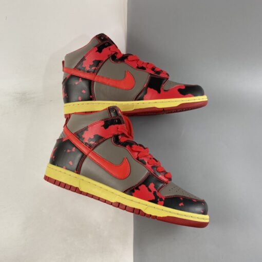 nike dunk high 1985 red acid wash university redchile red for sale v4f2h