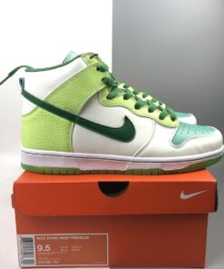 nike dunk high premium glow in the dark white green for sale 4mdrr