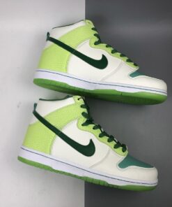 nike dunk high premium glow in the dark white green for sale bbvox