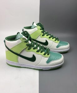 nike dunk high premium glow in the dark white green for sale c6u8d