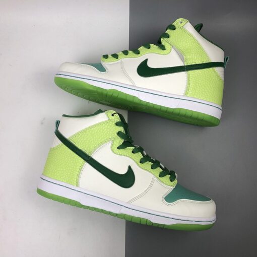 nike dunk high premium glow in the dark white green for sale sm5j8