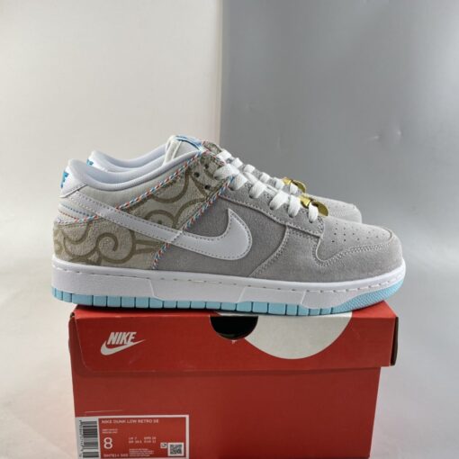 nike dunk low E2809CbarbershopE2809D greywhite red blue for sale a0ste