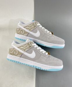 nike dunk low E2809CbarbershopE2809D greywhite red blue for sale yh50z