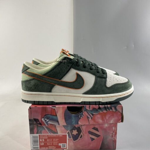 nike dunk low grey suedegreen for sale