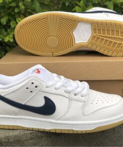 nike dunk low orange label white navy for sale thyyc