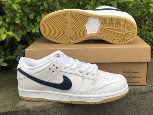 nike dunk low orange label white navy for sale thyyc