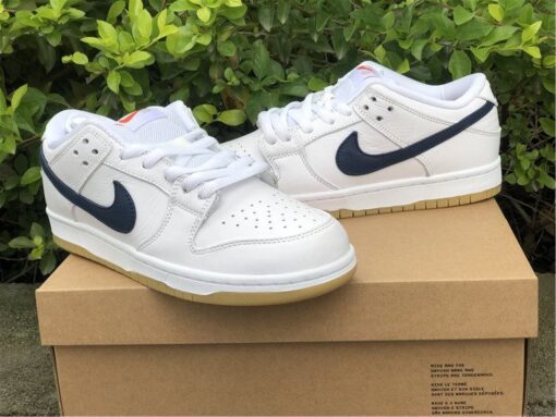 nike dunk low orange label white navy for sale tohsr