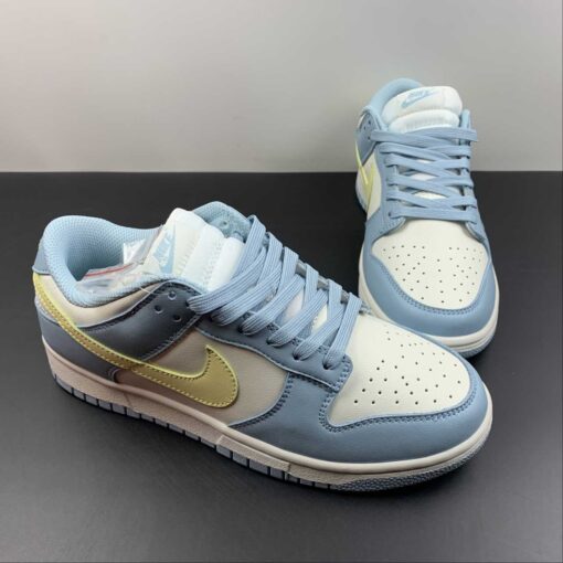 nike dunk low sailcitron tint ocean bliss light silver for sale