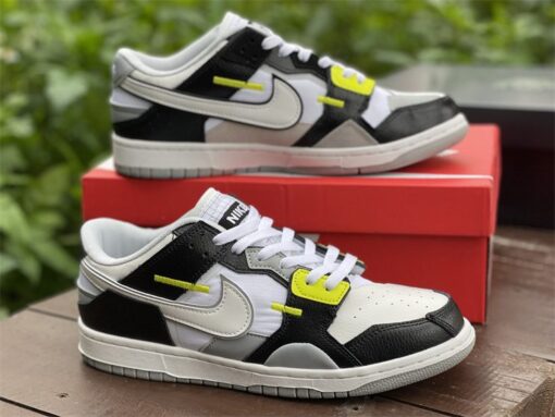 nike dunk low scrap blackwhite wolf grey lemon twist for sale igehf