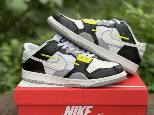 nike dunk low scrap blackwhite wolf grey lemon twist for sale tua40