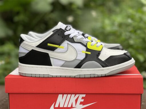 nike dunk low scrap blackwhite wolf grey lemon twist for sale v9vfo