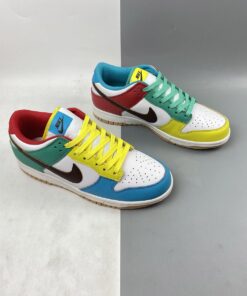 nike dunk low se free 99 whitelight chocolate roma green for sale eqear